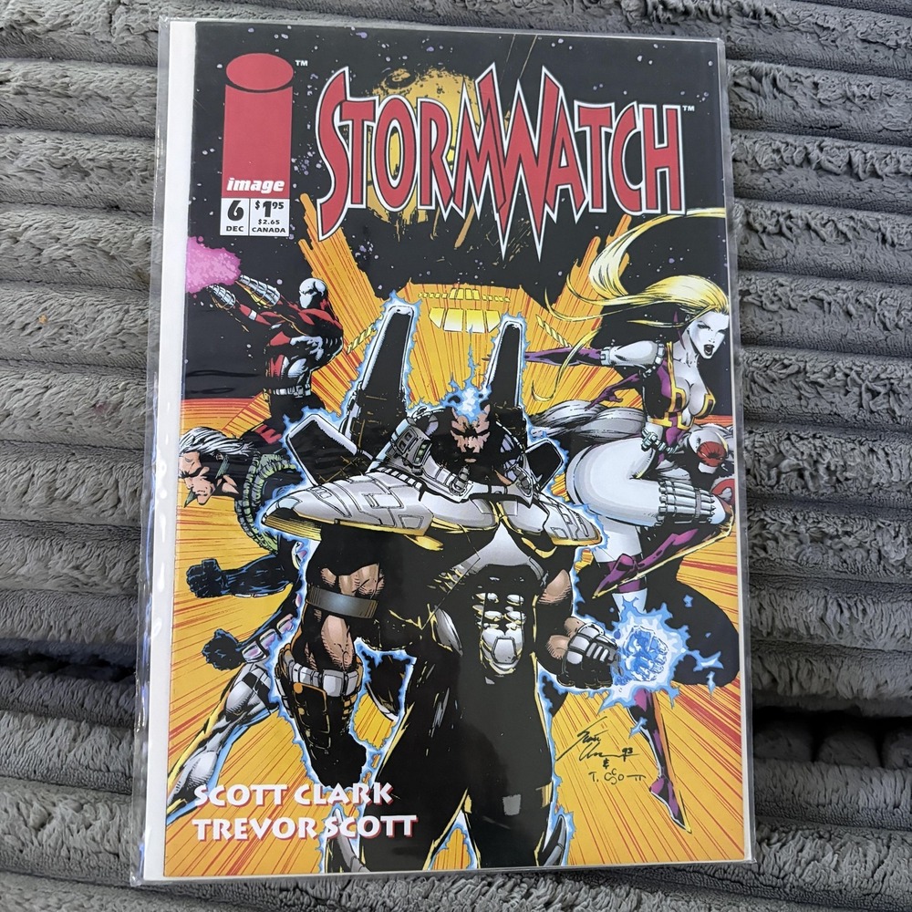 Stormwatch Image Comics #6 1993 Scott Clark Trevor Scott Boarded Comic Book